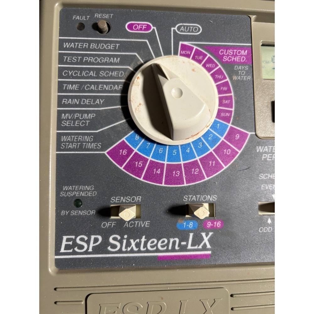 Rain Bird ESP Sixteen-LX 16 Station Sprinkler Controller Outdoor ESP-16LXI Gray